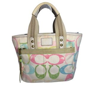 Coach scribble mini tote 2 Hang Tags EUC